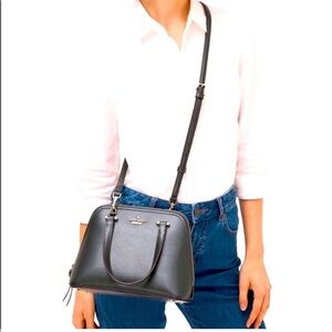 Kate Spade Elegant Hunter Green Dome Crossbody Bag